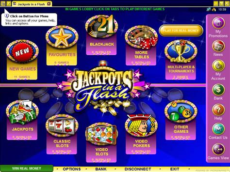 Jackpots in a flash casino aplicação